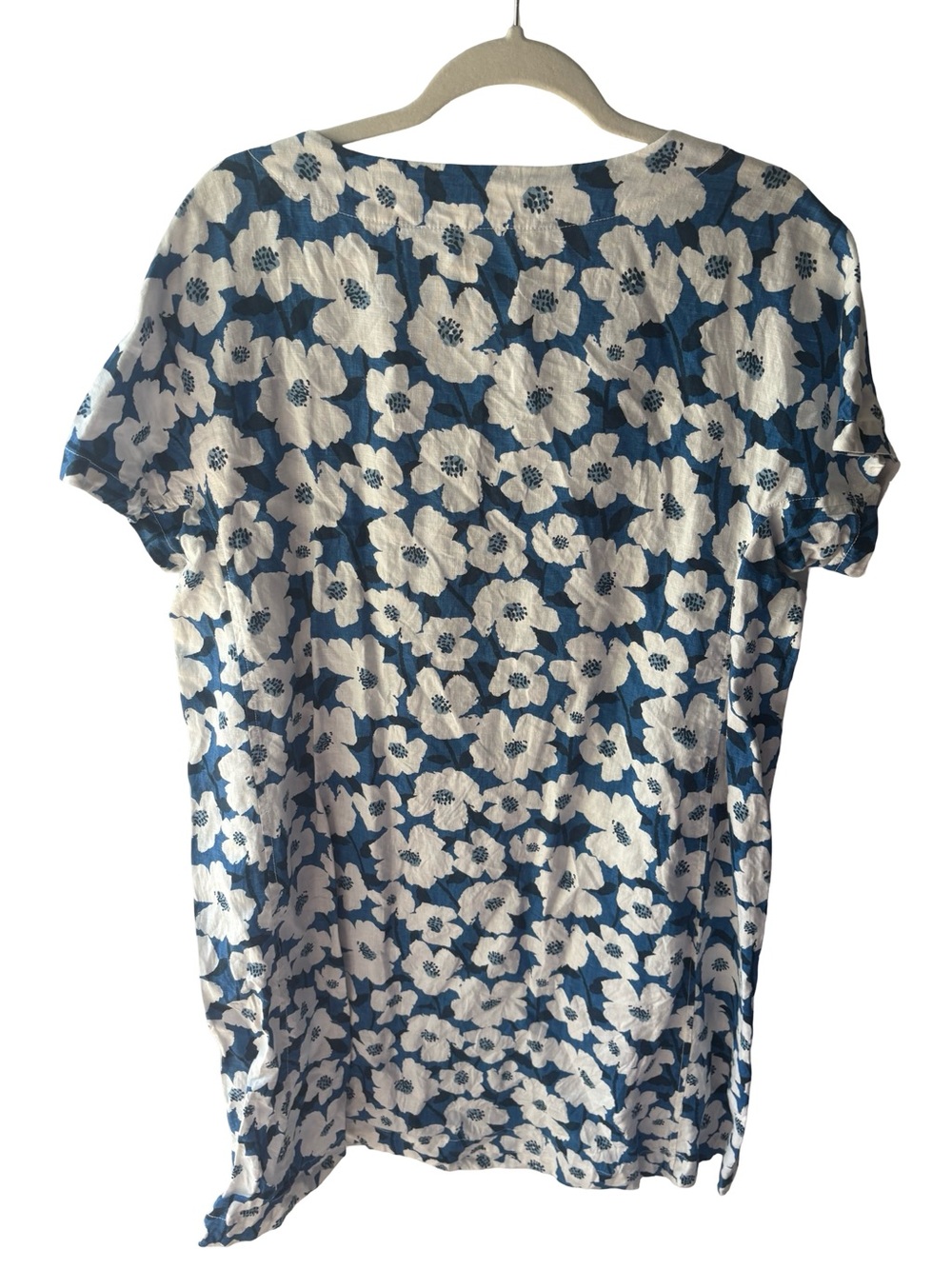 Seasalt Primary Dress in a Mallow Flower Cargo floral pattern 100% Linen Pockets - Picture 6 of 6